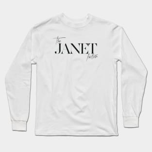 The Janet Factor Long Sleeve T-Shirt